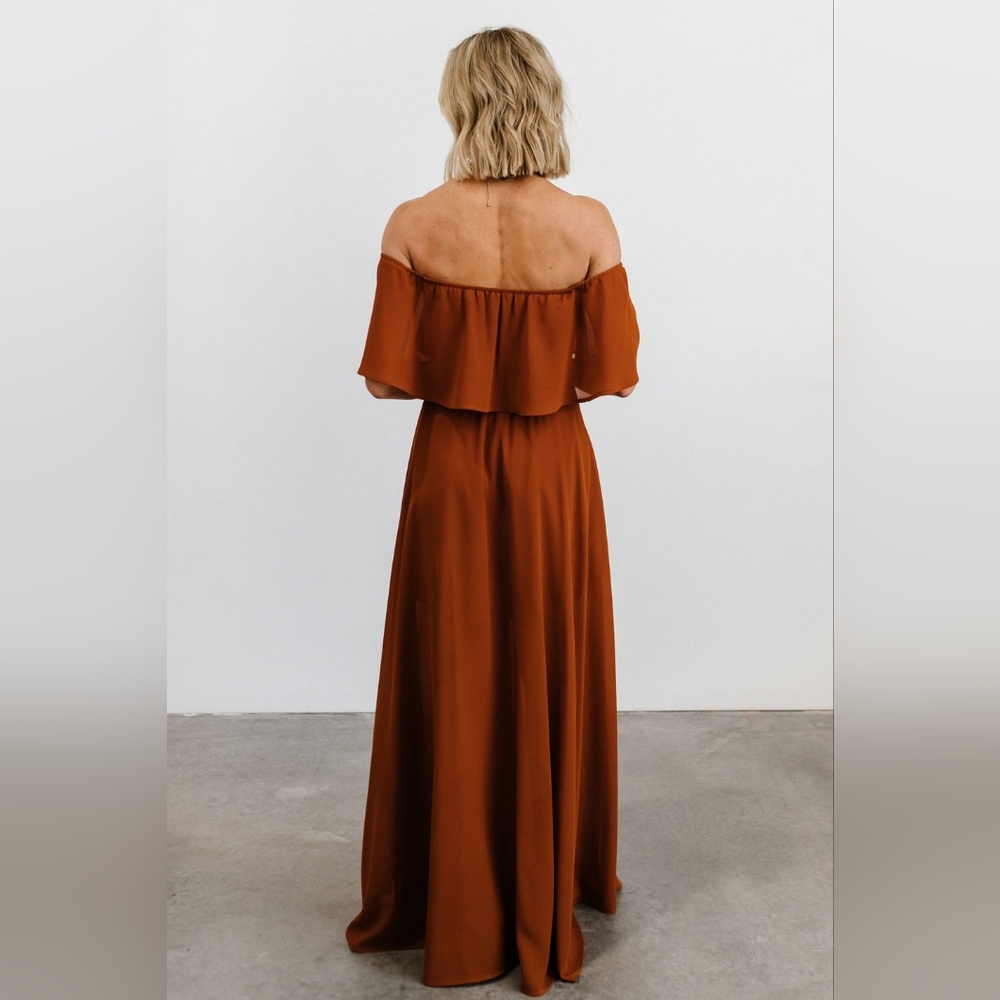 Baltic Born Victoria Off Shoulder Maxi Dress, Spice, Size XL - Picture 9 of 14